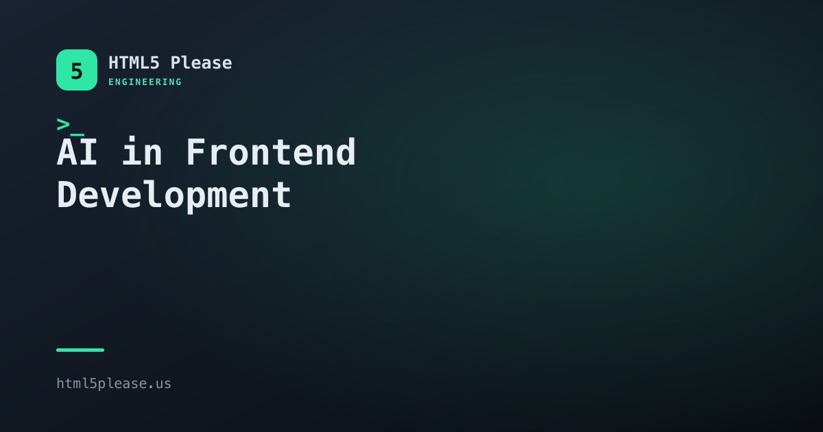 AI in Frontend Development: What Actually Changed