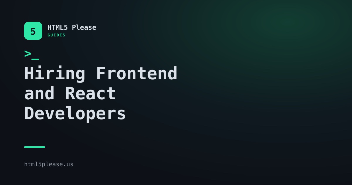 Hiring Frontend and React Developers in 2026: Rates, Models and What to Check